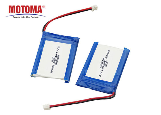 Bas paquet 3.7V 520mAh, lithium fait sur commande Ion Battery Packs de batterie de la décharge spontanée IOT d'UL de la CE