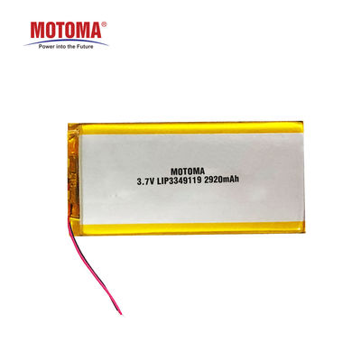 Lithium de 3,7 volts Ion Rechargeable Battery 2920mah avec la basse décharge spontanée