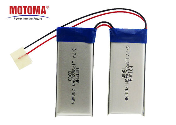 Batterie à hautes températures rechargeable LIP382045 3.7V 700mAh pour le dispositif d'IOT