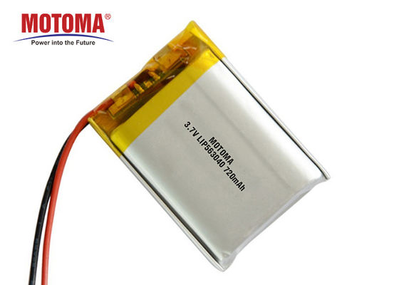 Paquet rapide 3,7 V 720mah 460Wh/L de batterie de batterie de charge avec le PCM et le connecteur pour le dispositif d'IOT