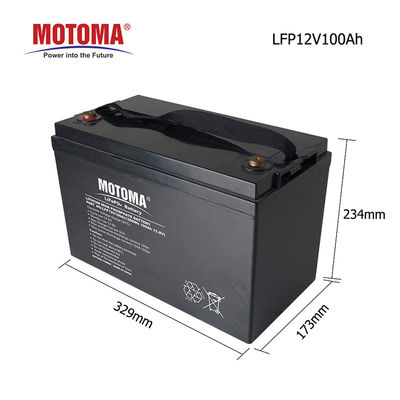 Maintenance Free Lifepo4 Storage Solar Battery 12V 100Ah Deep Cycle 5000 Times Cycle