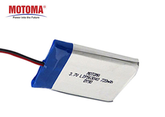 Small Slim Medical Lithium Battery 3.7V 720mah High Energy Density
