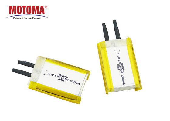 3.7 V 1200mah safe lipo battery Rechargeable With Wired and Connector