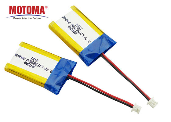 Rechargeable Medical Lithium Battery , MOTOMA 3.7 V 300mah Lipo Battery